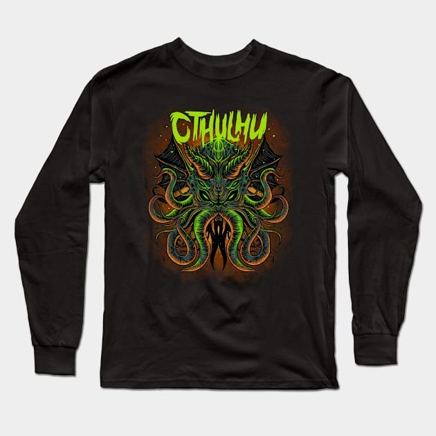 Cthulhu Long Sleeve T-Shirt by zoer project